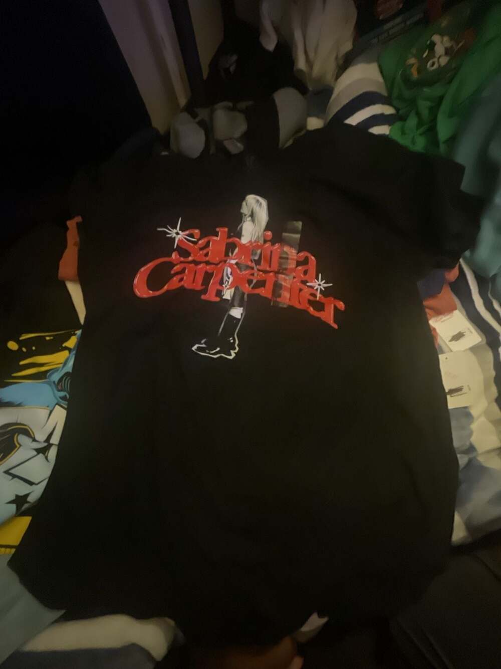 Sabrina Carpenter Official Graphic Black T-Shirt